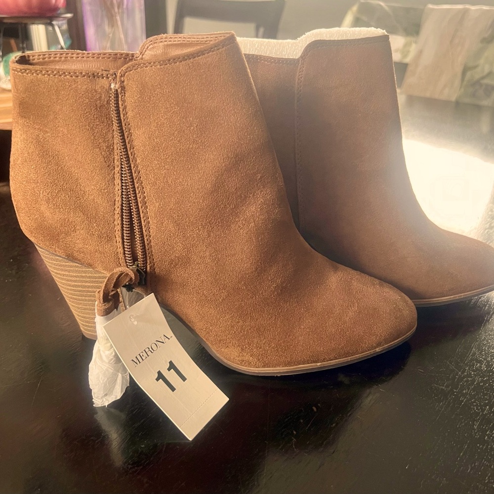 Merona (Target) brown ankle boots